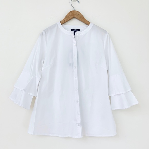 Isabella Oliver | White Button up Blouse - Picture 7 of 13